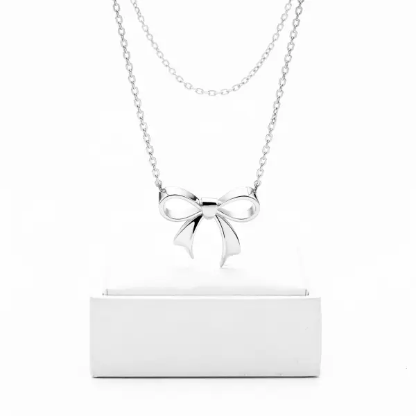 عقد Pearl Bow- image 1